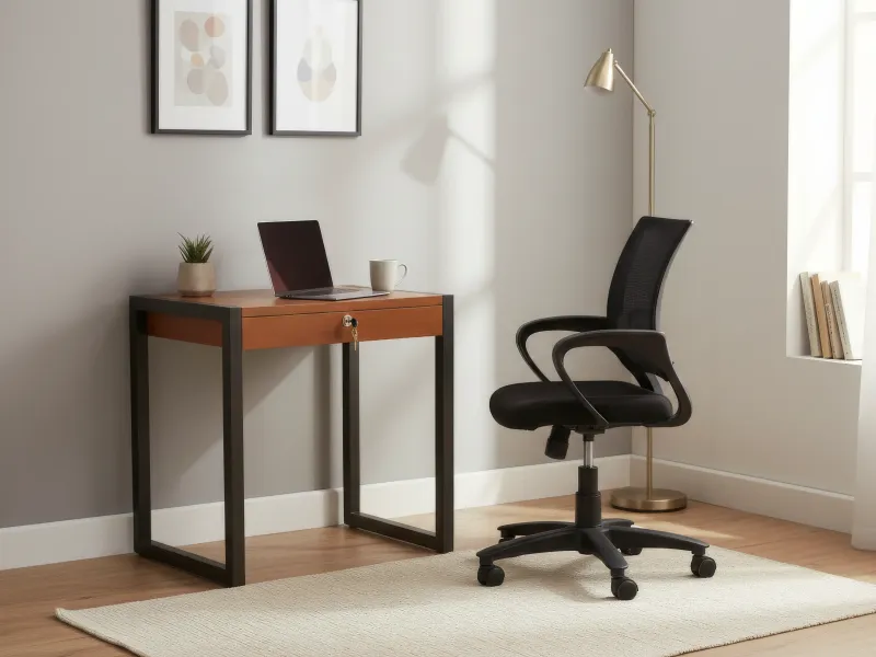 Crest Study Table with Ergonomic Chair